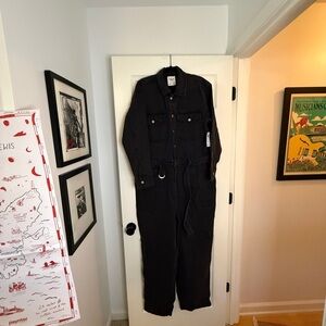 Abercrombie & Fitch Black Jacket with Dark Gray Collar